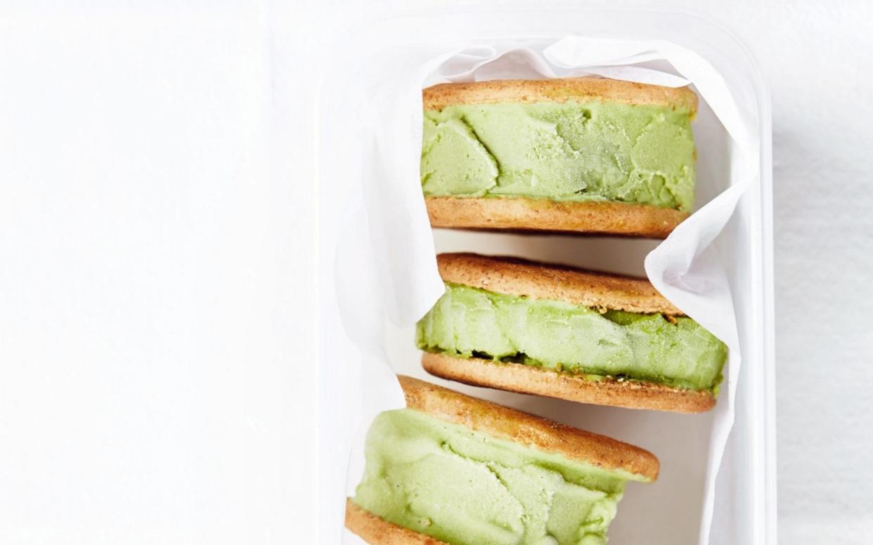 Matcha ice cream sandwich  - Lisa Linder
