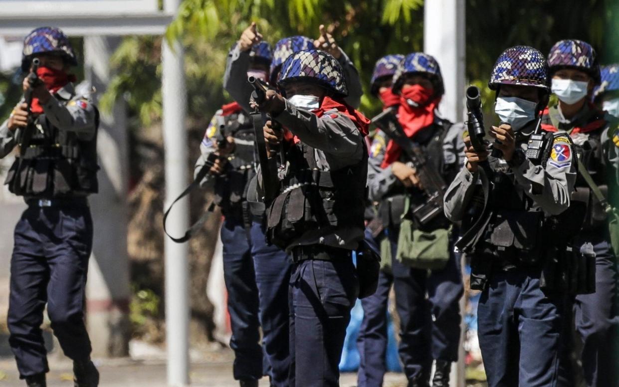 Myanmar's security forces are increasingly cracking down on the protest movement - Lynn Bo Bo/EPA/EFE-Shutterstock