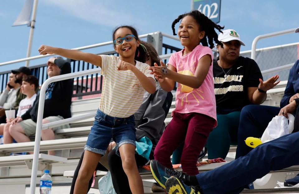 Fans enjoy the second half of the Carolina Courage’s 1-0 victory over the Kansas City Current at WakeMed Soccer Park in Cary, N.C., Saturday, March 25, 2023.