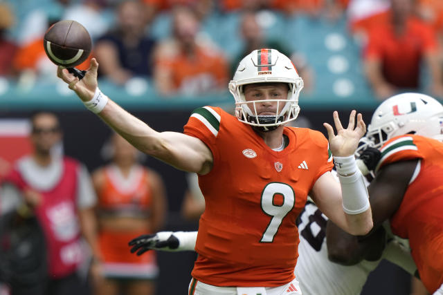 Thursday's college football: No. 16 Miami rolls by UNC