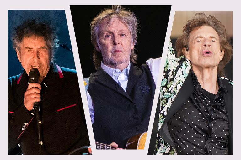 Bob Dylan, Paul McCartney y Mick Jagger: rockear a los 80