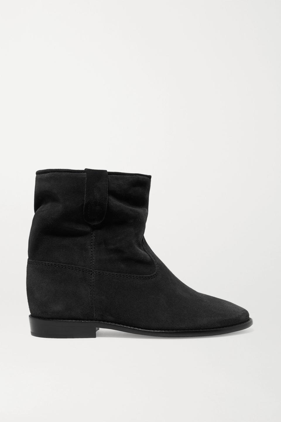 7) Crisi suede ankle boots