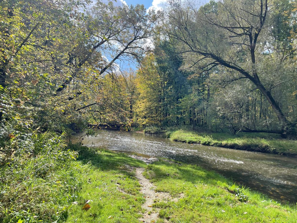 A portion of the Belle River at Columbus County Park on Oct. 6, 2023.