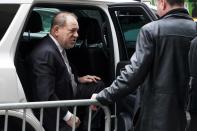 Film producer Harvey Weinstein arrives at New York Criminal Court for his ongoing sexual assault trial in the Manhattan borough of New York City