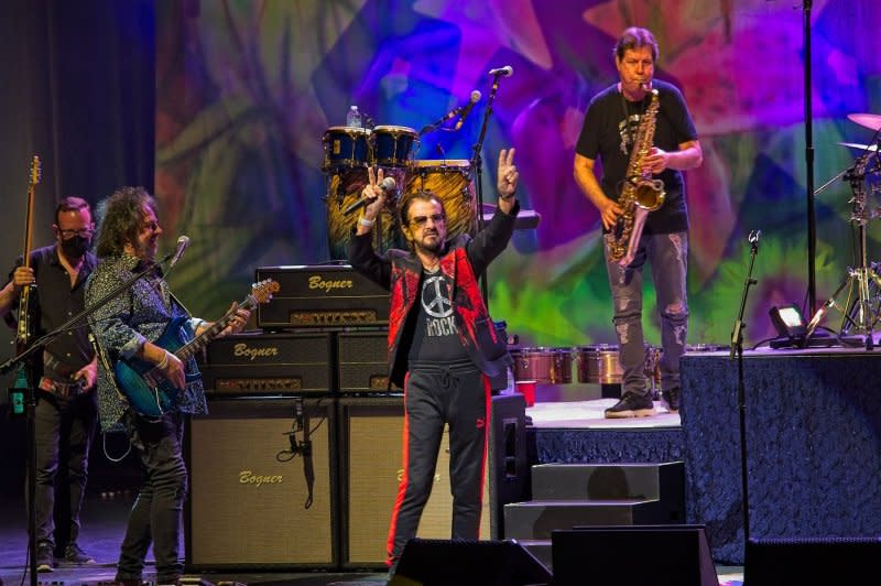 Ringo Starr performs in Hollywood, Fla., in 2022. File Photo by Gary I. Rothstein/UPI