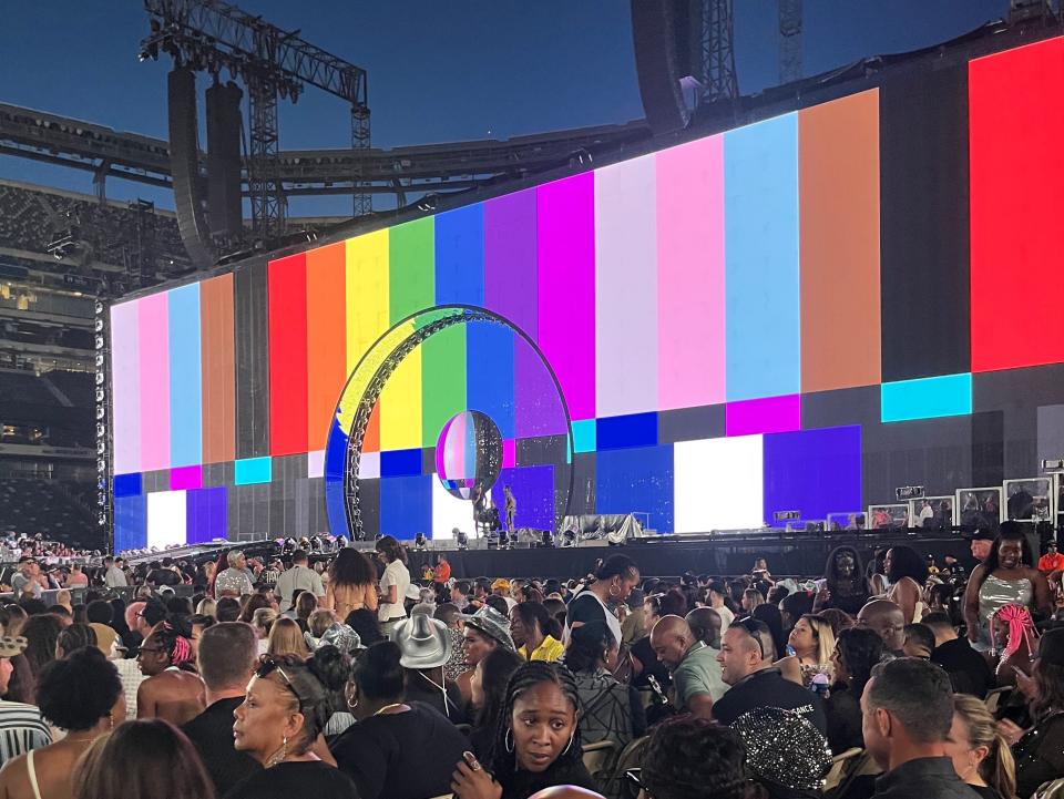 Here's the view from my seat at Beyoncé's Renaissance World Tour.