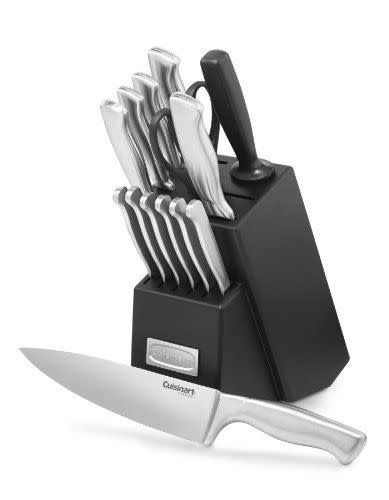 1) Cuisinart 15-Piece Stainless Steel Hollow Handle Block Set
