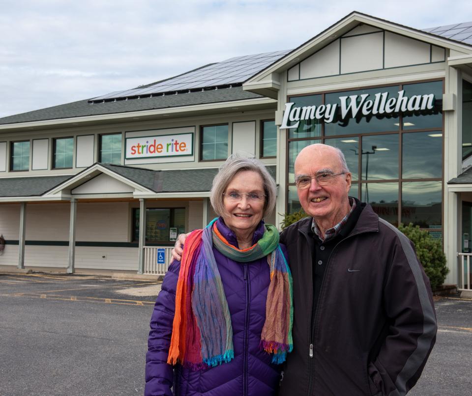 Kathy and Jim Wellehan, co-owners of Lamey Wellehan Shoes