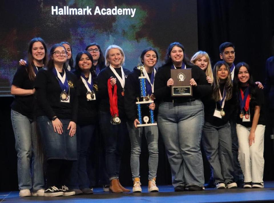 Hallmark Academy of Sanger placed second at the 2023 Fresno County Academic Decathlon.