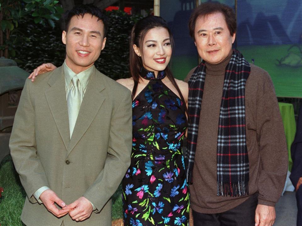 Soon-Tek Oh at premiere with BD Wong and Ming-Na Wen