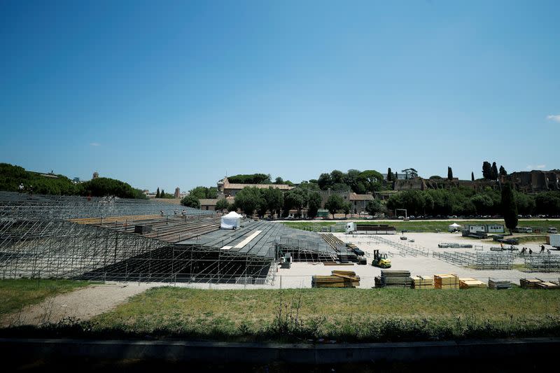 Rome's opera house takes over ancient chariot arena for socially distanced performances following the coronavirus disease (COVID-19) outbreak in Rome