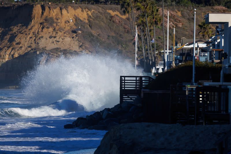 King Tide comes ashore in California