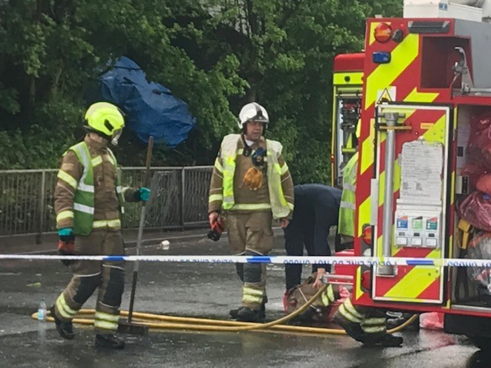 Emergency services at the scene (John Dunne / ES)