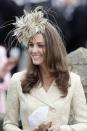 <p>Attending the wedding of Laura Parker-Bowles and Harry Lopes at St Cyriac's Church, Lacock, in Wiltshire, England.</p>