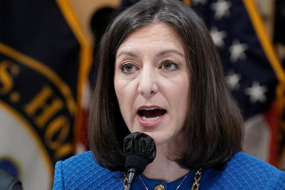 FILE - Democratic Rep. Elaine Luria, D-Va., speaks as the House select committee investigating the Jan. 6 attack on the U.S. Capitol holds a hearing at the Capitol in Washington on July 21, 2022.