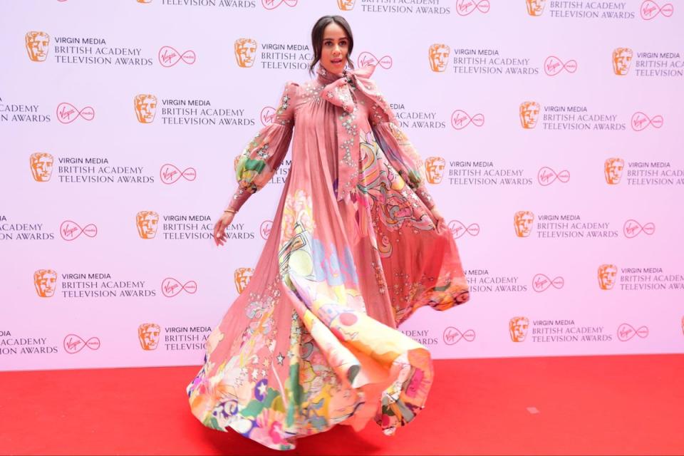 Zawe Ashton arriving at the BAFTA TV awards (PA)
