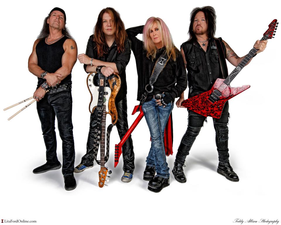 Lita Ford (second from right) will headline the opening night of the Picktown Palooza, which runs from July 13 to July 15.