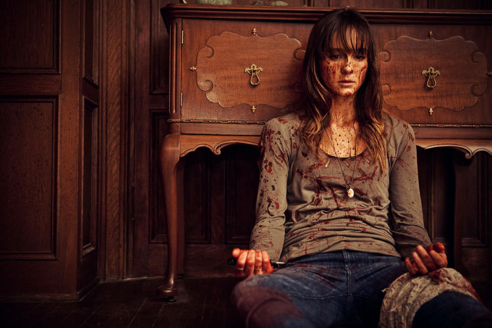 sharni vinson covered in blood in you're next