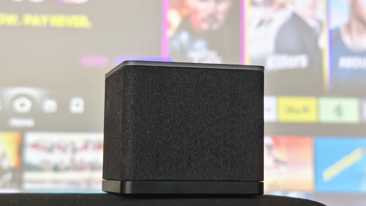  The Amazon Fire TV Cube over Fire TV. 