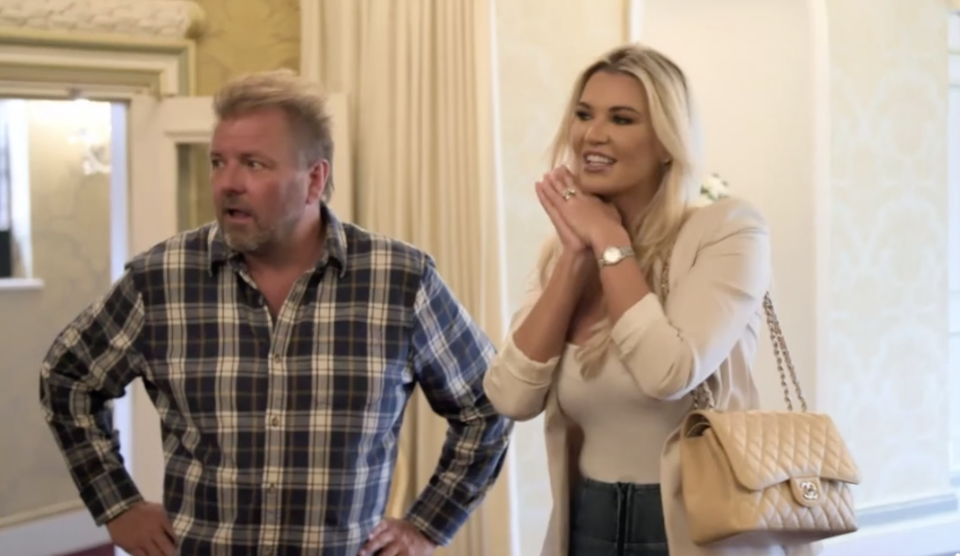 Martin Roberts looked horrified by his co-stars. (ITV)