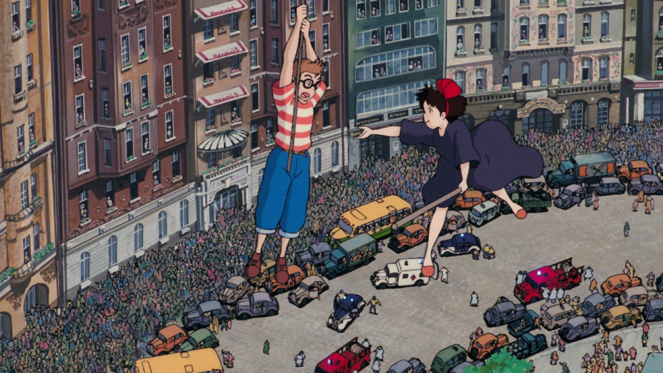 Kiki saving her friend in Kiki's Delivery Service.