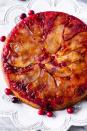 <p>If you're looking to impress your guests, this combination of apples and cranberries will do the trick. Top it with brown sugar glaze for the perfect finishing touch.</p><p><strong>Get the recipe at <a href="http://sallysbakingaddiction.com/2014/10/24/cranberry-apple-upside-cake/" rel="nofollow noopener" target="_blank" data-ylk="slk:Sally's Baking Addiction;elm:context_link;itc:0;sec:content-canvas" class="link ">Sally's Baking Addiction</a>.</strong> </p>