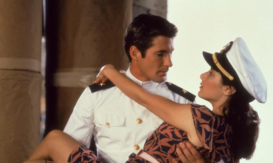 Richard Gere and Debra Winger in 'An Officer and a Gentleman'