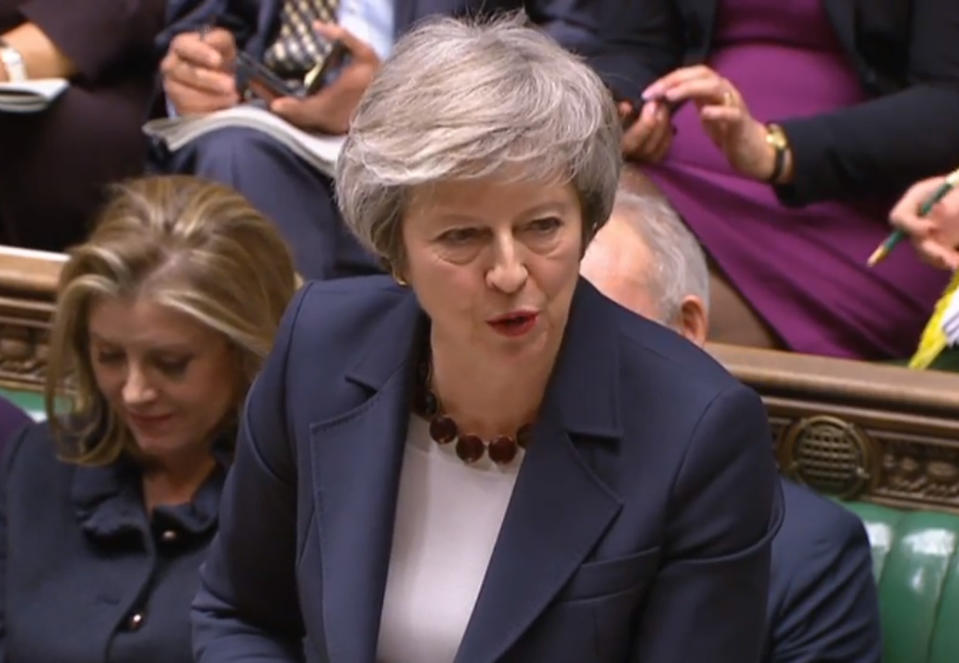The debate on Theresa May's Brexit deal began with a defeat for the Prime Minister (Reuters)