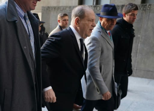 Harvey Weinstein arrives at the Manhattan Criminal Court