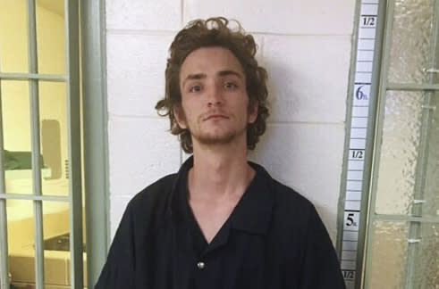 This photo provided by the Richmond County Sheriff’s Office shows Dakota Theriot on Sunday, Jan. 27, 2019. Authorities say a man suspected in two shootings that left five people dead in Louisiana has been arrested in Virginia. Ascension Parish Sheriff Bobby Webre and Livingston Parish Sheriff Jason Ard said in a statement that Theriot was arrested Sunday by the Richmond County Sheriff's Office. (Richmond County Sheriff’s Office via AP)