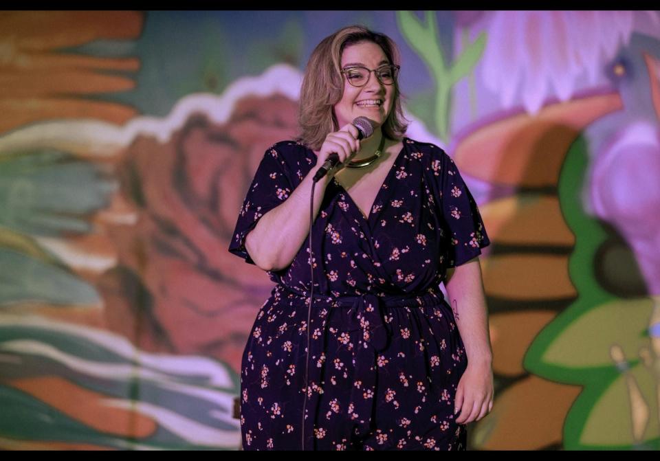 Samantha Archual is among the women performing standup comedy on Friday night at Patina Arts Centre in downtown Canton as part of a Galentine's Day showcase. Admission is $10 and doors open at 8 p.m.