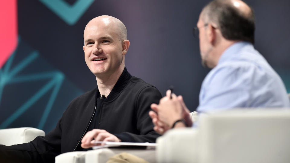 NEW YORK, NY - MAY 15:  Coinbase Founder and CEO Brian Armstrong attends Consensus 2019 at the Hilton Midtown on May 15, 2019 in New York City.  (Photo by Steven Ferdman/Getty Images)