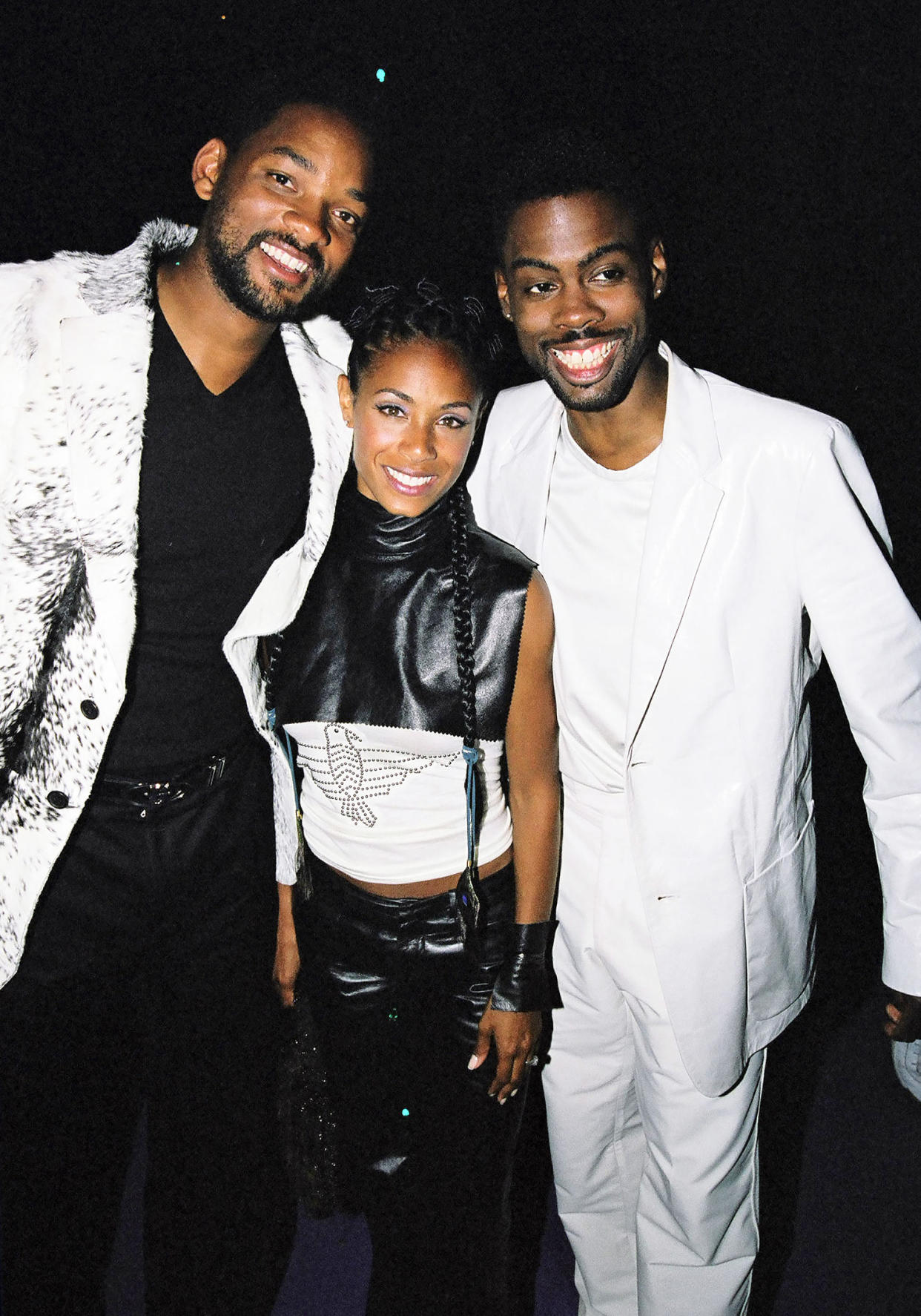 Will Smith, Jada Pinkett Smith and Chris Rock during 1999 MTV Music Awards Party (Jeff Kravitz / FilmMagic)