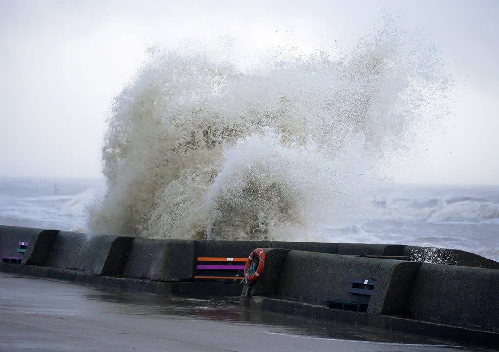 Winds are expected to reach speeds of 80mph across coastal parts of the UK this weekend (PA) (PA Wire)