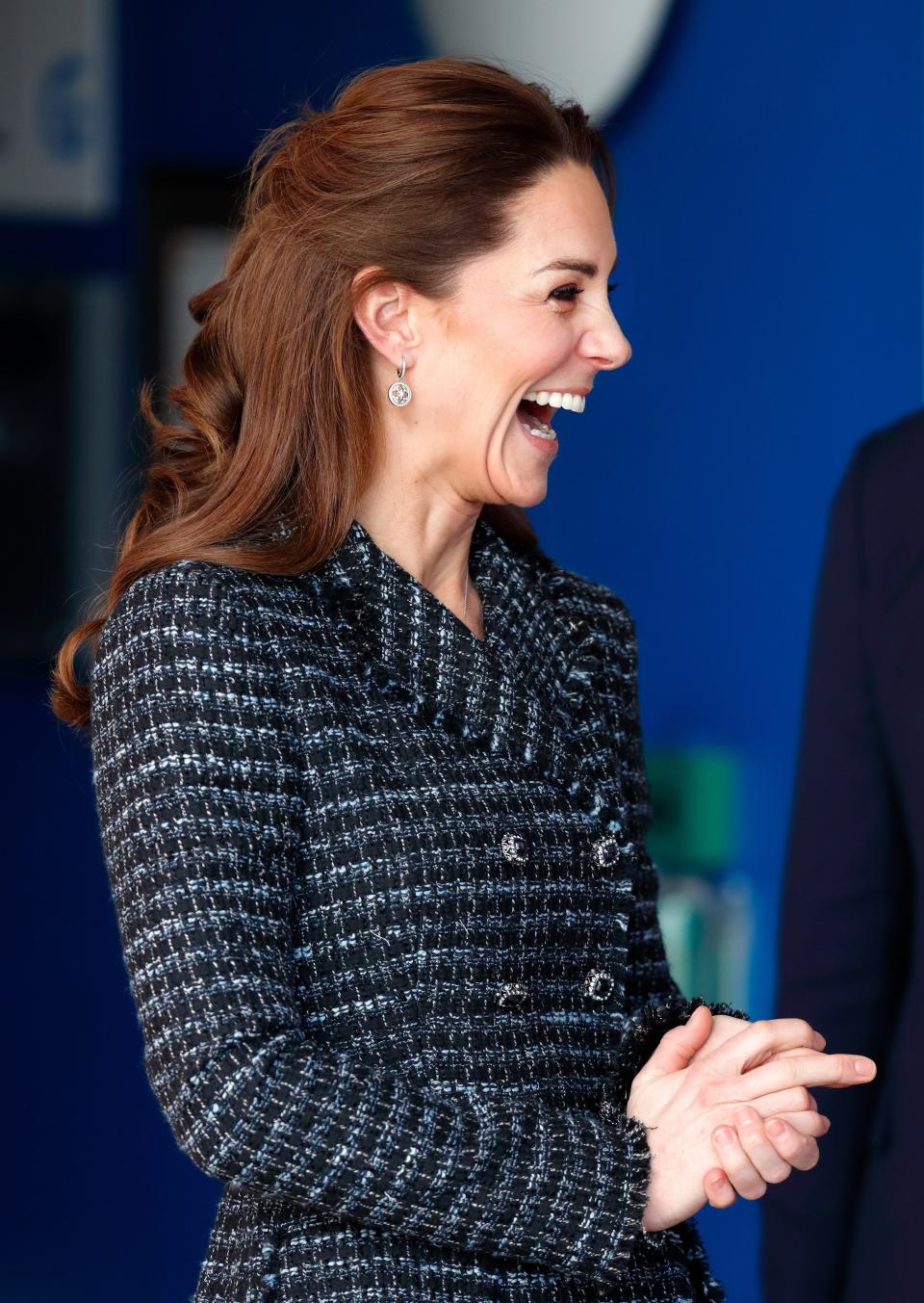 <h1 class="title">The Duchess Of Cambridge Visits The National Portrait Gallery Workshop At Evelina London Children's Hospital</h1><cite class="credit">Getty Images</cite>