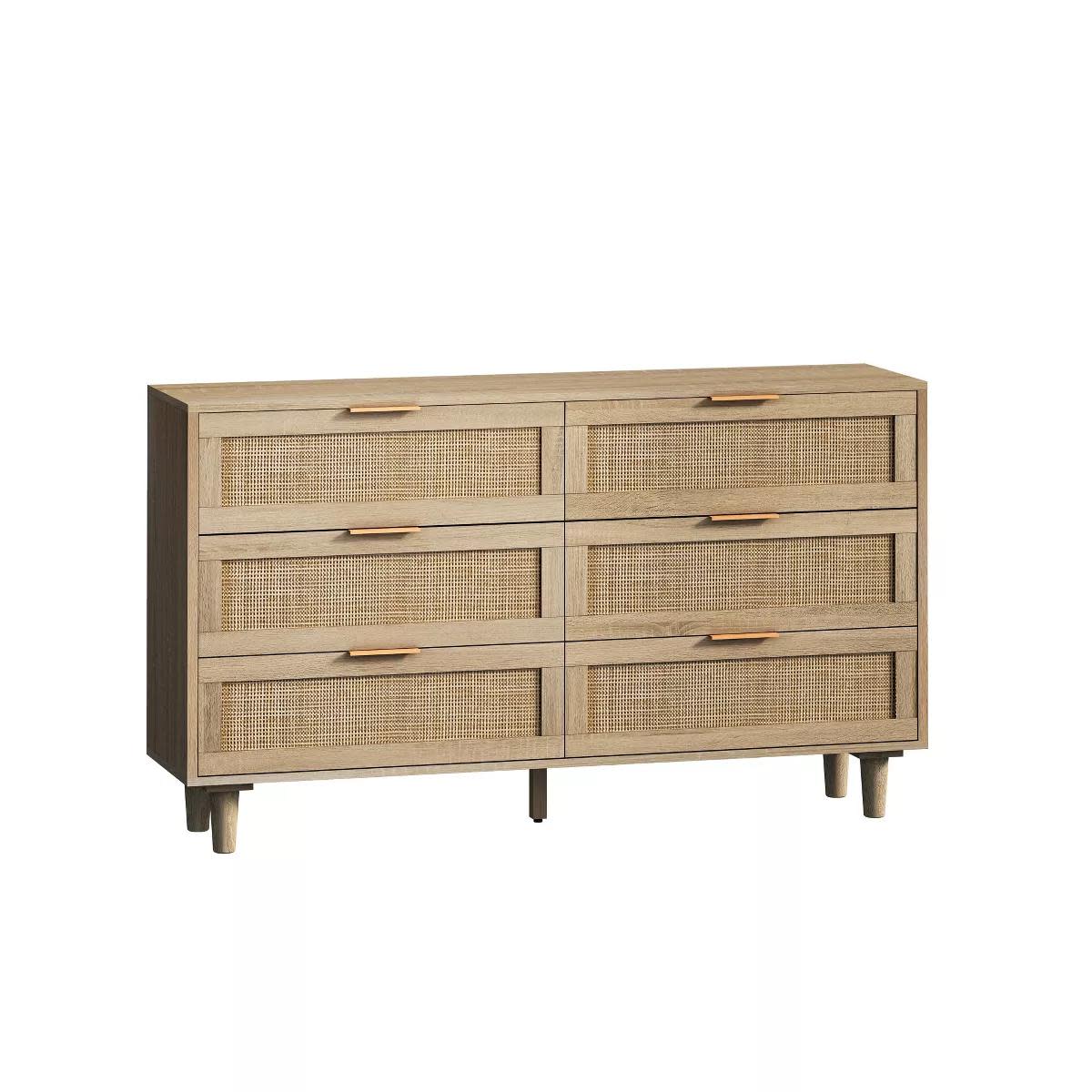 <p><a href="https://go.redirectingat.com?id=74968X1596630&url=https%3A%2F%2Fwww.target.com%2Fp%2F6-drawer-rattan-dresser-for-living-room-and-bedroom-re-natural-modernluxe%2F-%2FA-89996843&sref=https%3A%2F%2Fwww.esquire.com%2Flifestyle%2Fg42726005%2Fbest-dressers%2F" rel="nofollow noopener" target="_blank" data-ylk="slk:Shop Now;elm:context_link;itc:0;sec:content-canvas" class="link rapid-noclick-resp">Shop Now</a></p><p>6-Drawer Rattan Dresser </p><p>target.com</p><p>$485.99</p>