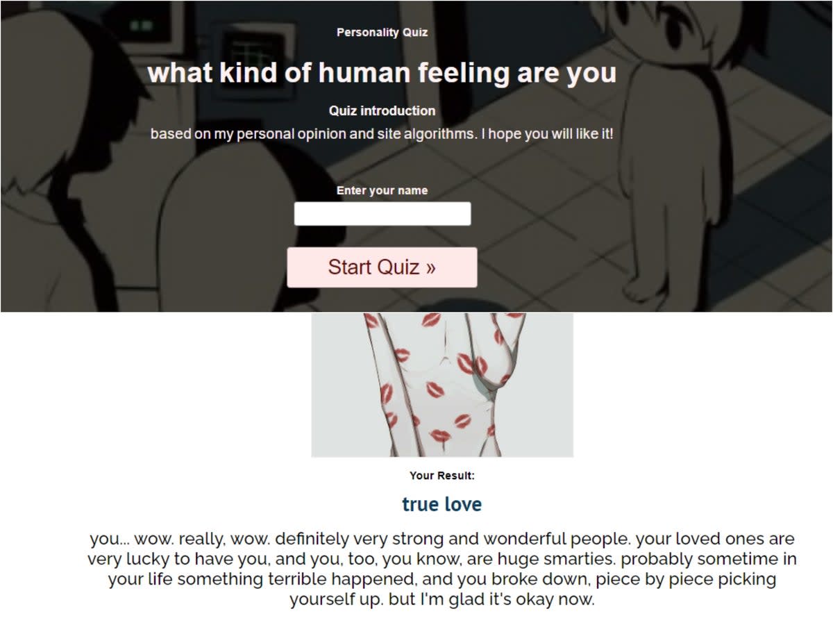 El cuestionario sobre “sentimientos humanos” se volvió viral en TikTok (Uquiz)