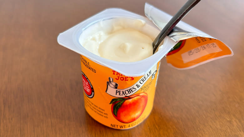 Trader Joe's peaches and cream