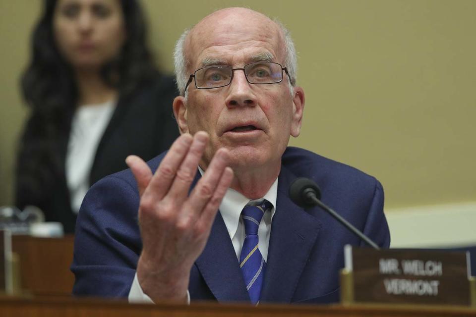 Rep. Peter Welch, D-Vt., questions Environmental Protection Agency Administrator Scott Pruitt, during a hearing before the House Energy and Commerce subcommittee on Capitol Hill in Washington on April 26, 2018.