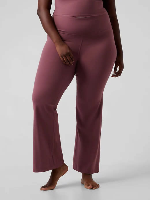 Elation Flare Pant. Image via Athleta.