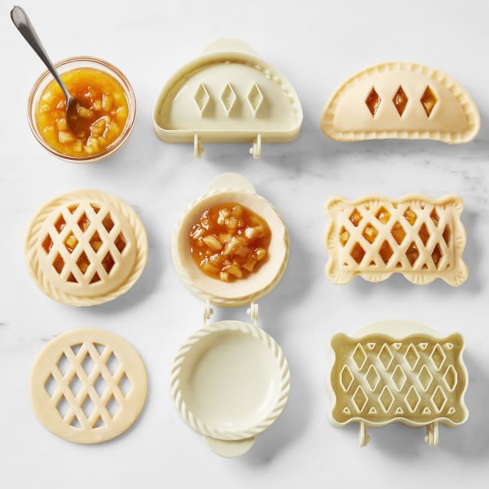 <p><a href="https://go.redirectingat.com?id=74968X1596630&url=https%3A%2F%2Fwww.williams-sonoma.com%2Fproducts%2Fws-classic-mini-pie-molds&sref=https%3A%2F%2Fwww.thepioneerwoman.com%2Fholidays-celebrations%2Fgifts%2Fg32406292%2Fgifts-for-bakers%2F" rel="nofollow noopener" target="_blank" data-ylk="slk:Shop Now;elm:context_link;itc:0;sec:content-canvas" class="link rapid-noclick-resp">Shop Now</a></p><p>Mini Hand Pie Molds</p><p>williams-sonoma.com</p><p>$19.95</p><span class="copyright">Williams Sonoma</span>