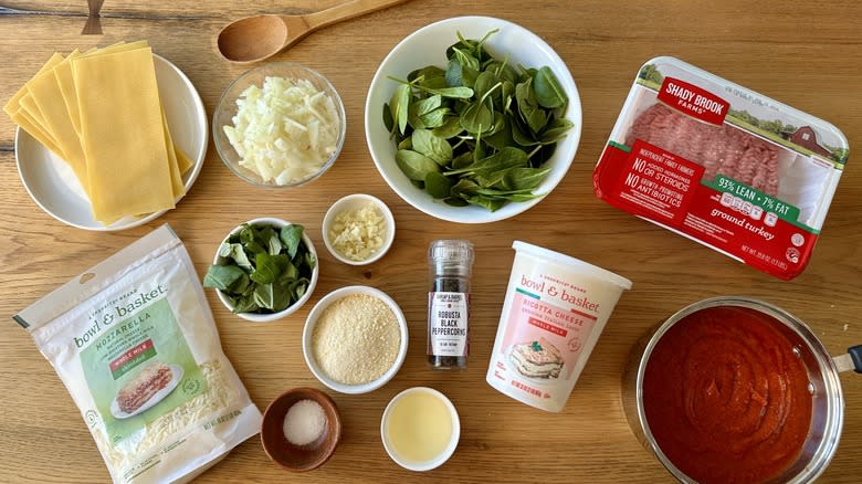 spinach turkey lasagna ingredients