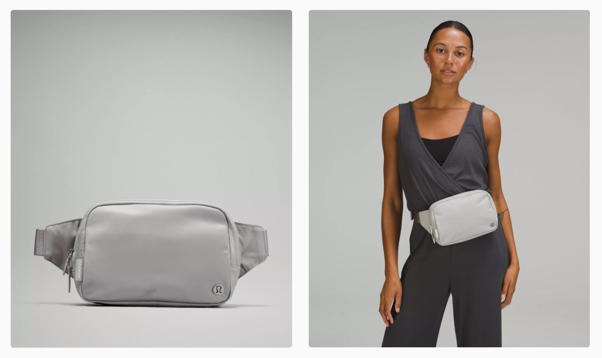 Sharing the shape of the original Everywhere Bag, this large iteration has an extra litre of space to fit all of the essentials (Photos via Lululemon)