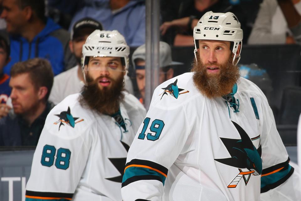 San Jose Sharks stars Joe Thornton and Brent Burns