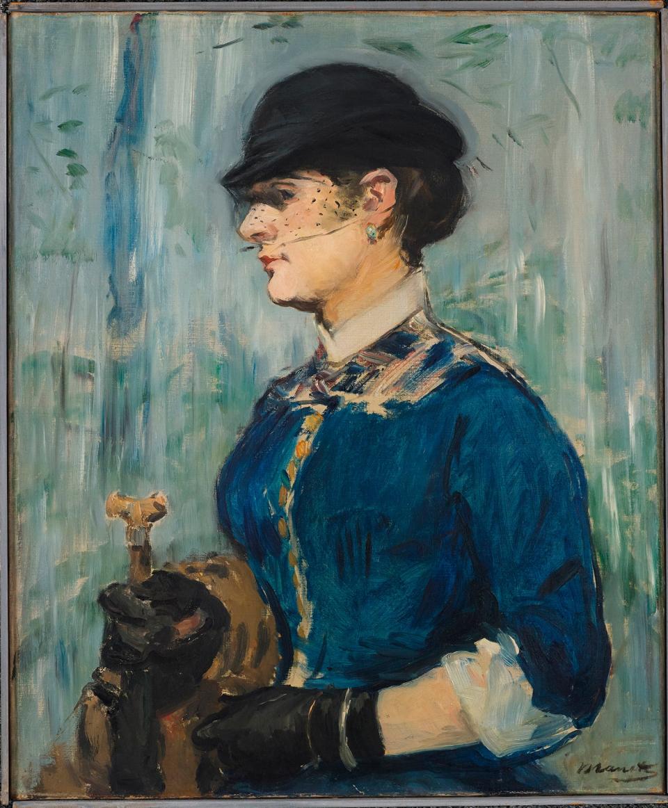 Edouart Manet's 'Young Woman in a Round Hat,' circa 1877-1879