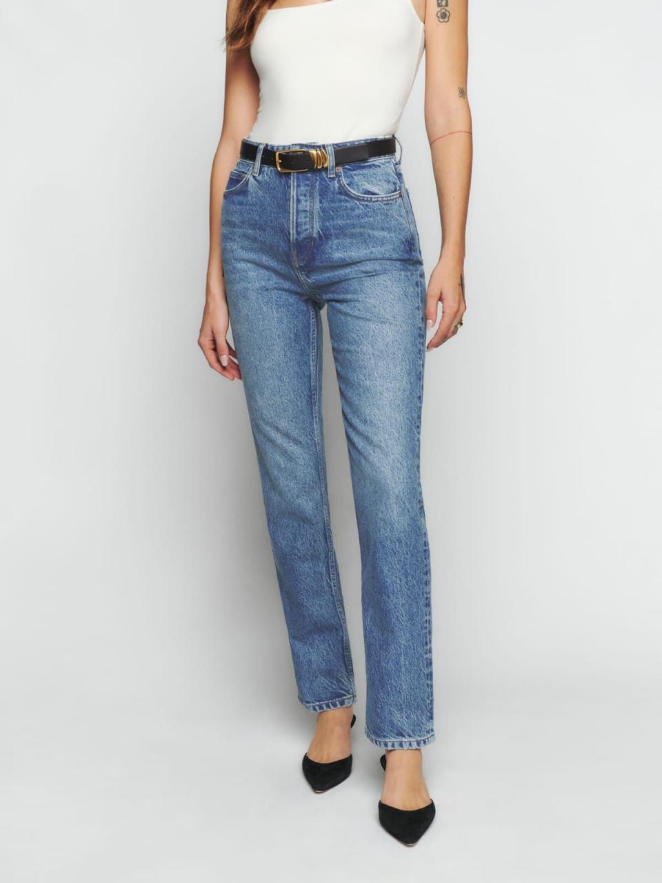 7) Cynthia High Rise Straight Jeans