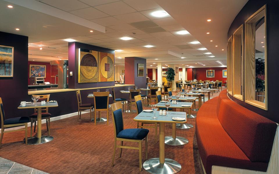 Restaurant at the Premier Inn at Heathrow, London