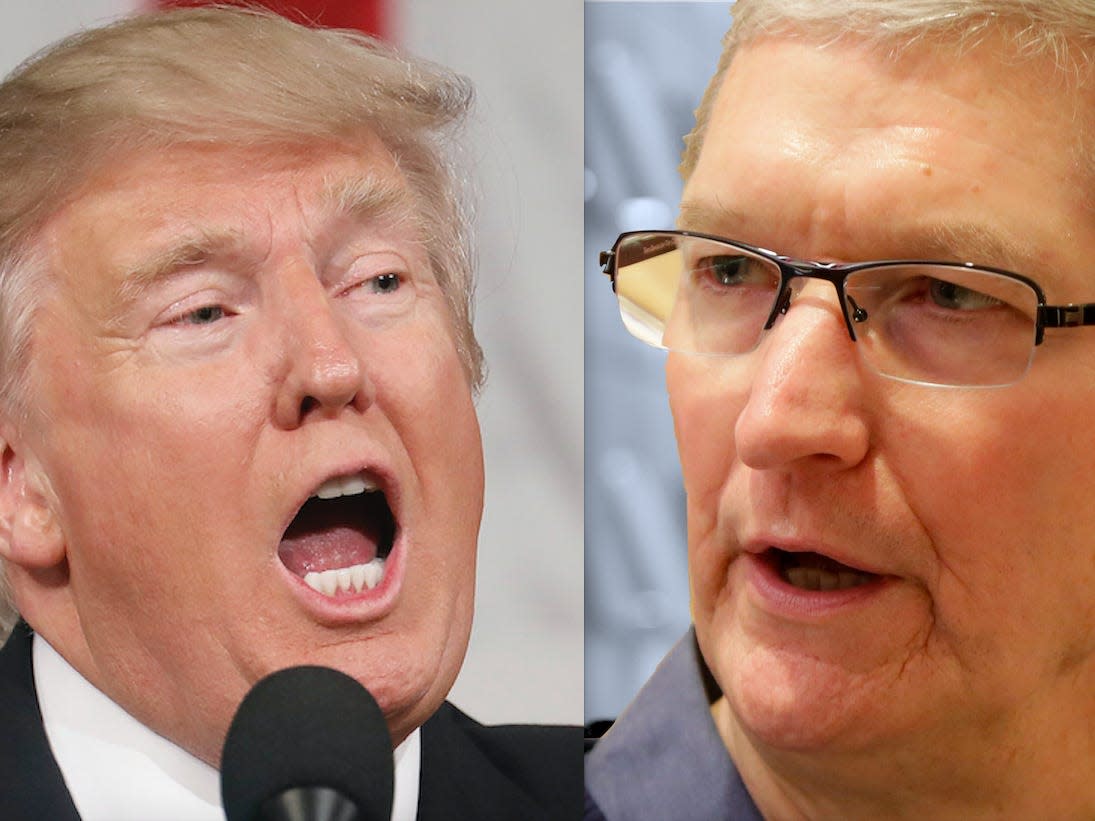 donald trump tim cook