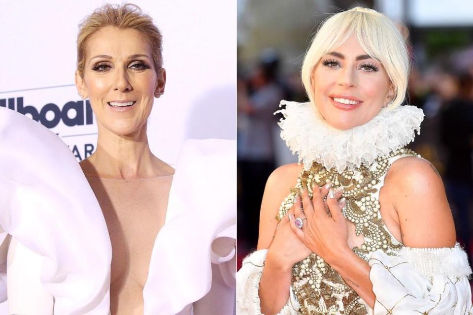 Céline Dion; Lady Gaga | Michael Tran/FilmMagic; Jeff Spicer/Getty Images