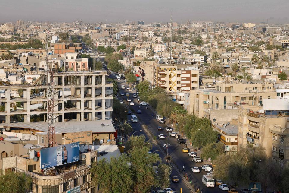 A residential area of Iraq's capital city Baghdad